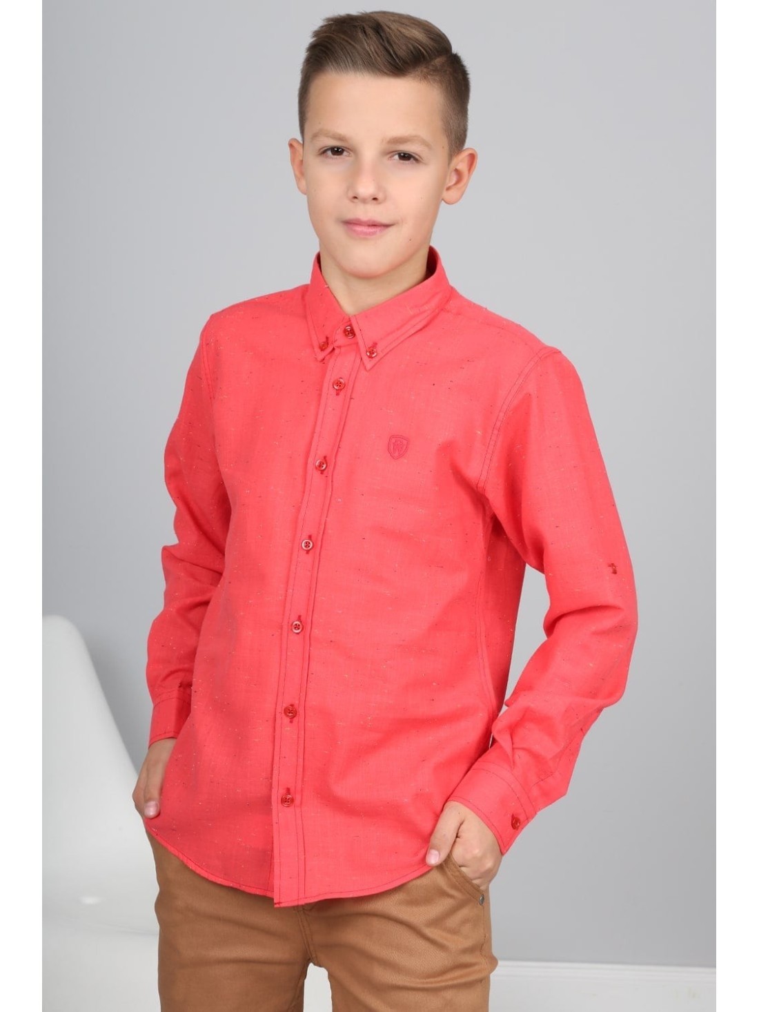 Coral Speckled Shirt NDZ3803 - Online store - Boutique